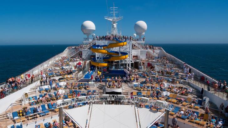 crowded cruise ship