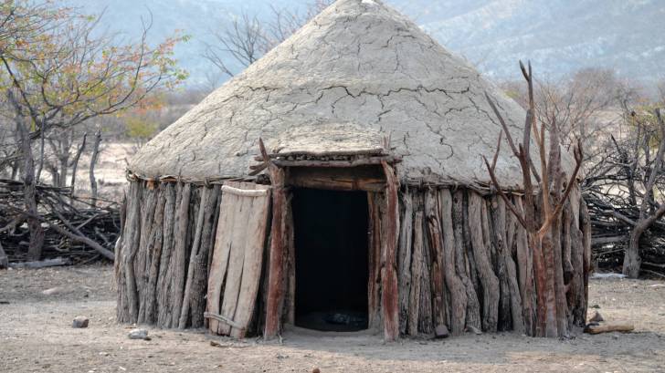 hut in africa village