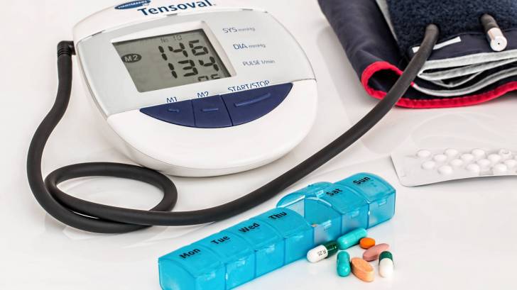 blood pressure monitor and meds