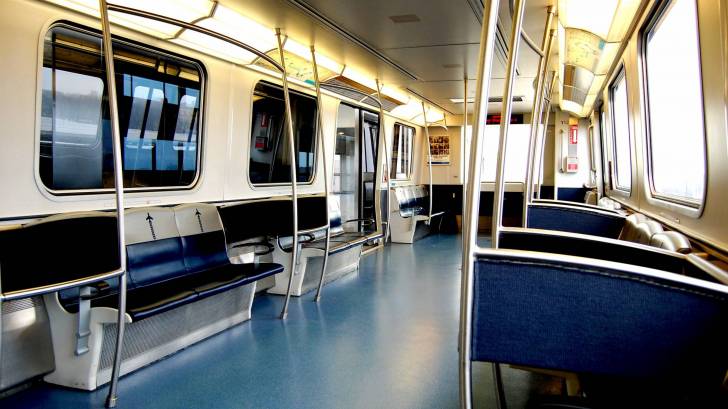 empty train