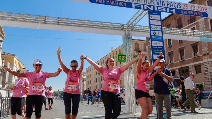 breast cancer survivors ending a race
