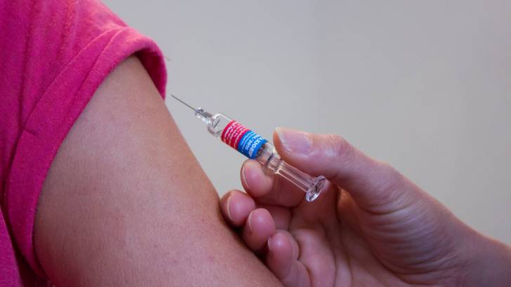 vaccination in the arm