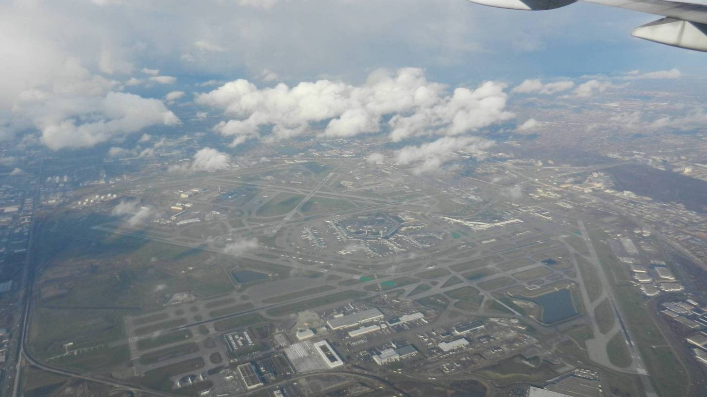 plane view of chicago airport