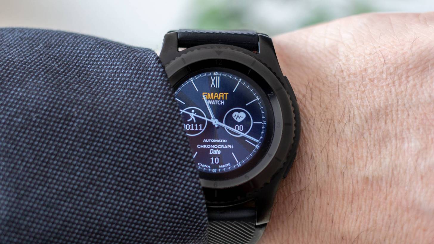 smart watch with digital information