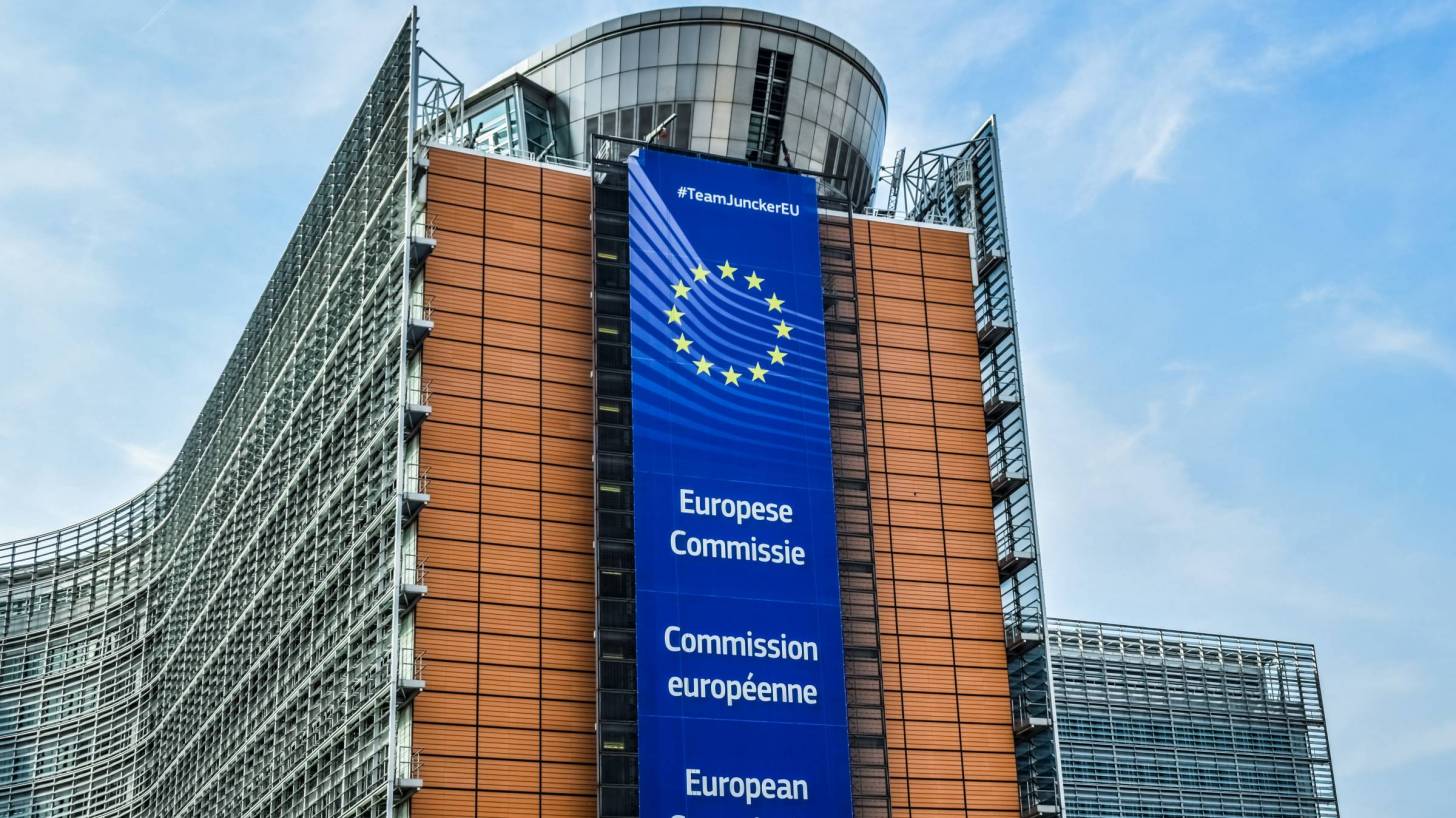 European commission building in Belgium