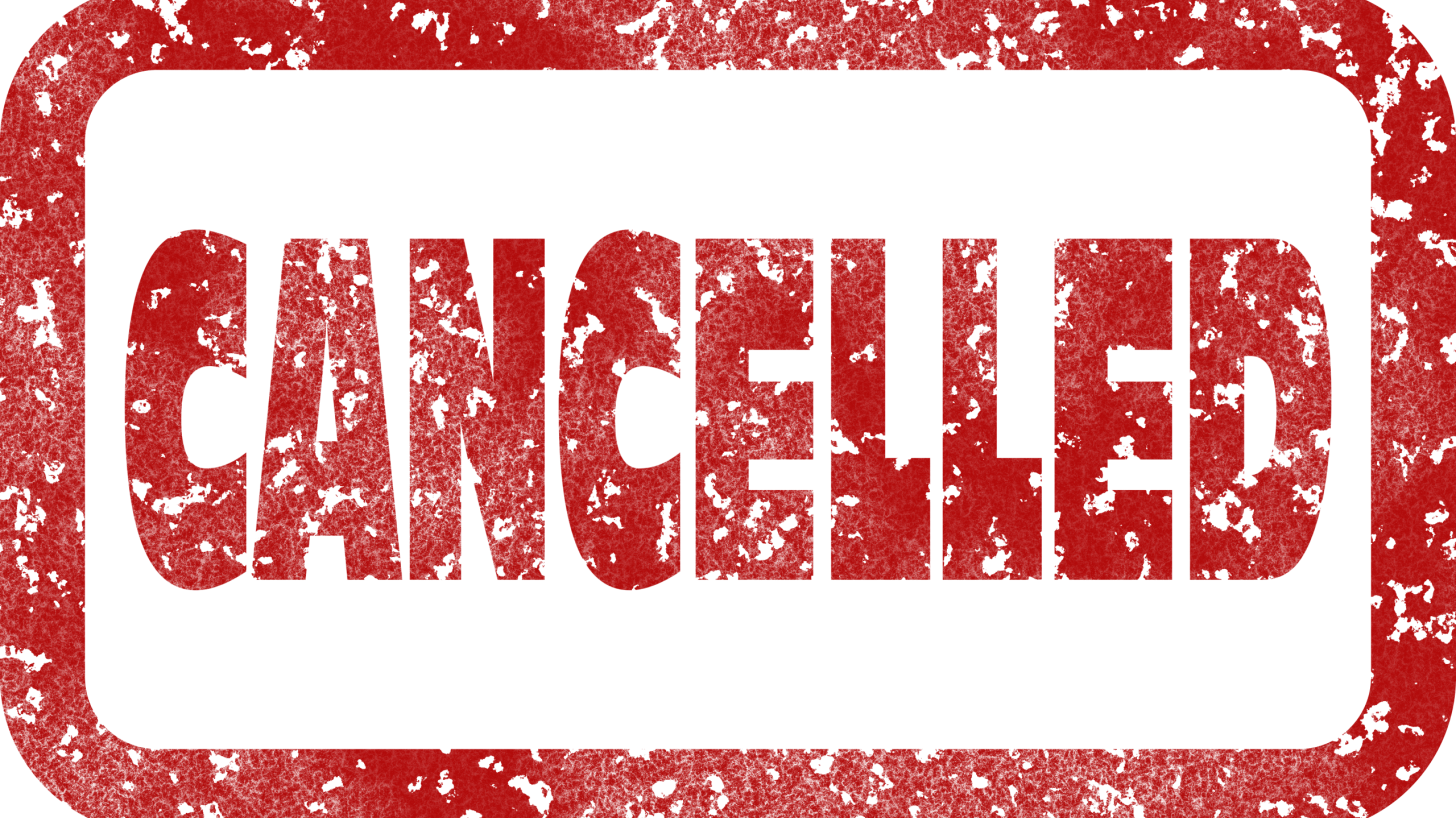 cancelled sign