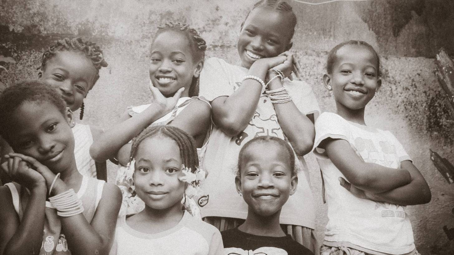 african children happy and healthy