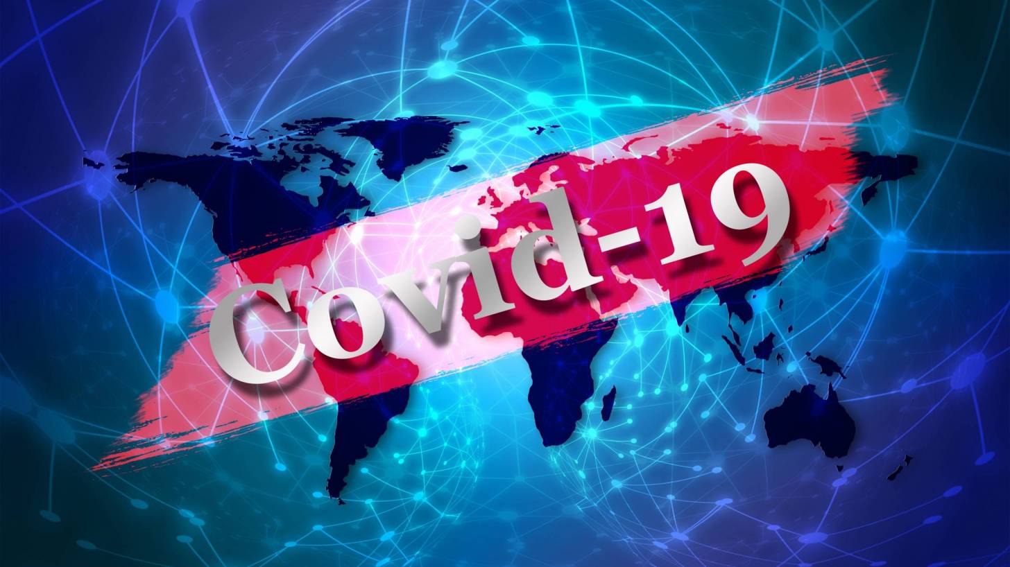 covid-19 image over the world