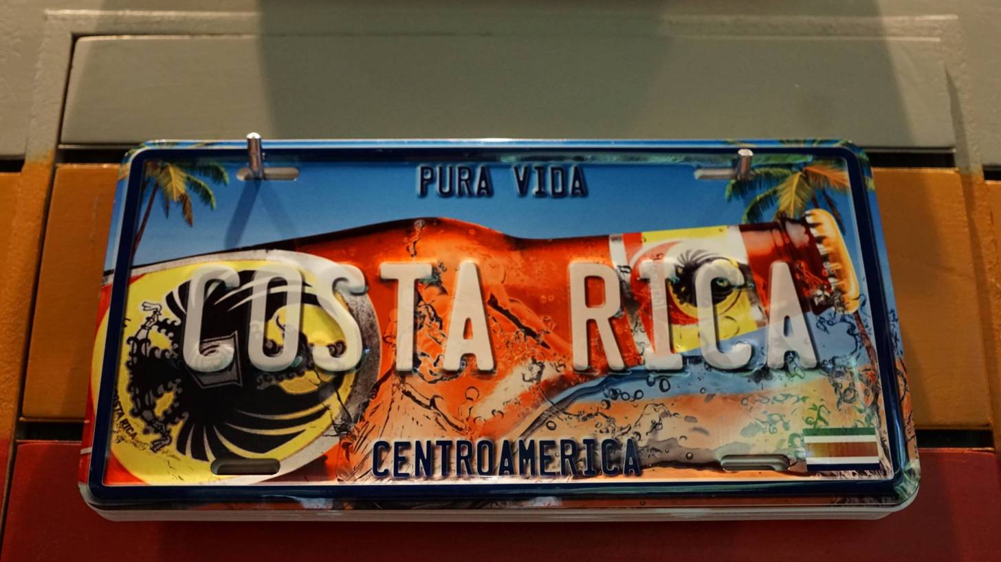 costa rican license plate