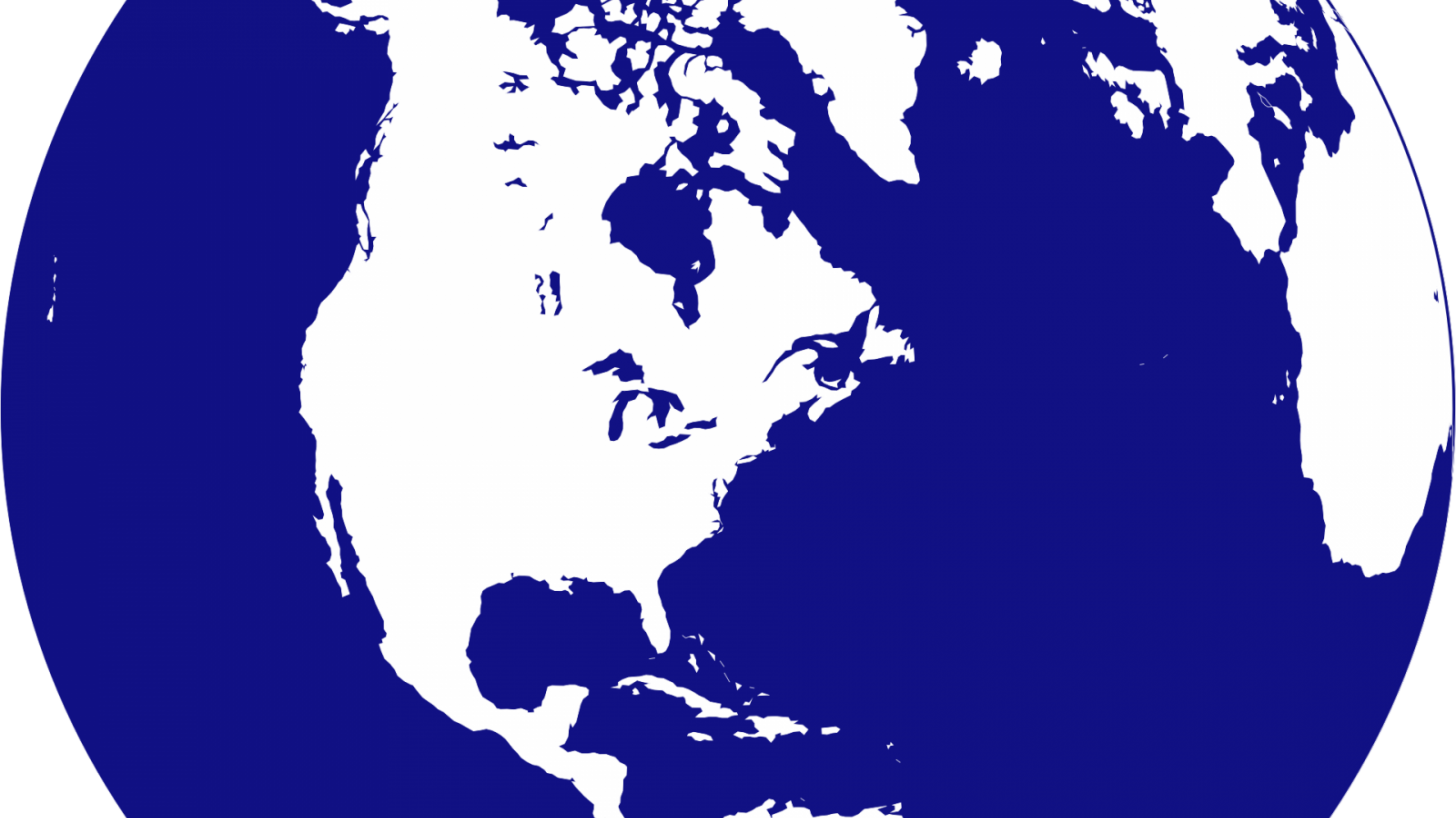 globe of the us/northern hemisphere