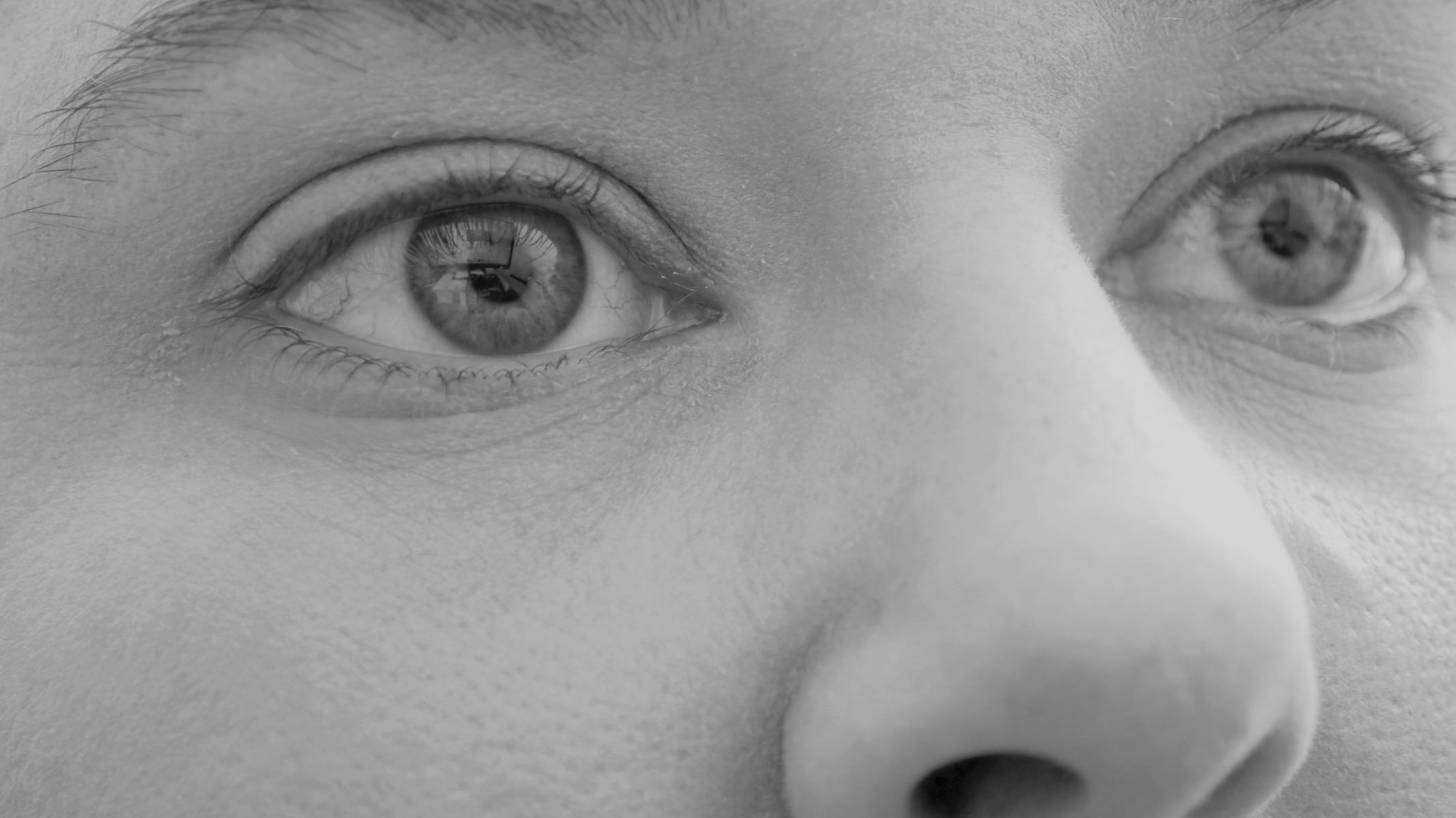 eyes and nose of a woman