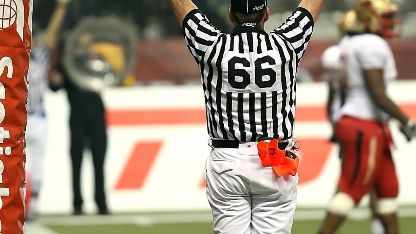 touchdown signal from ref