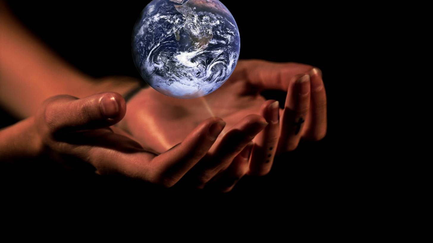 world in hands