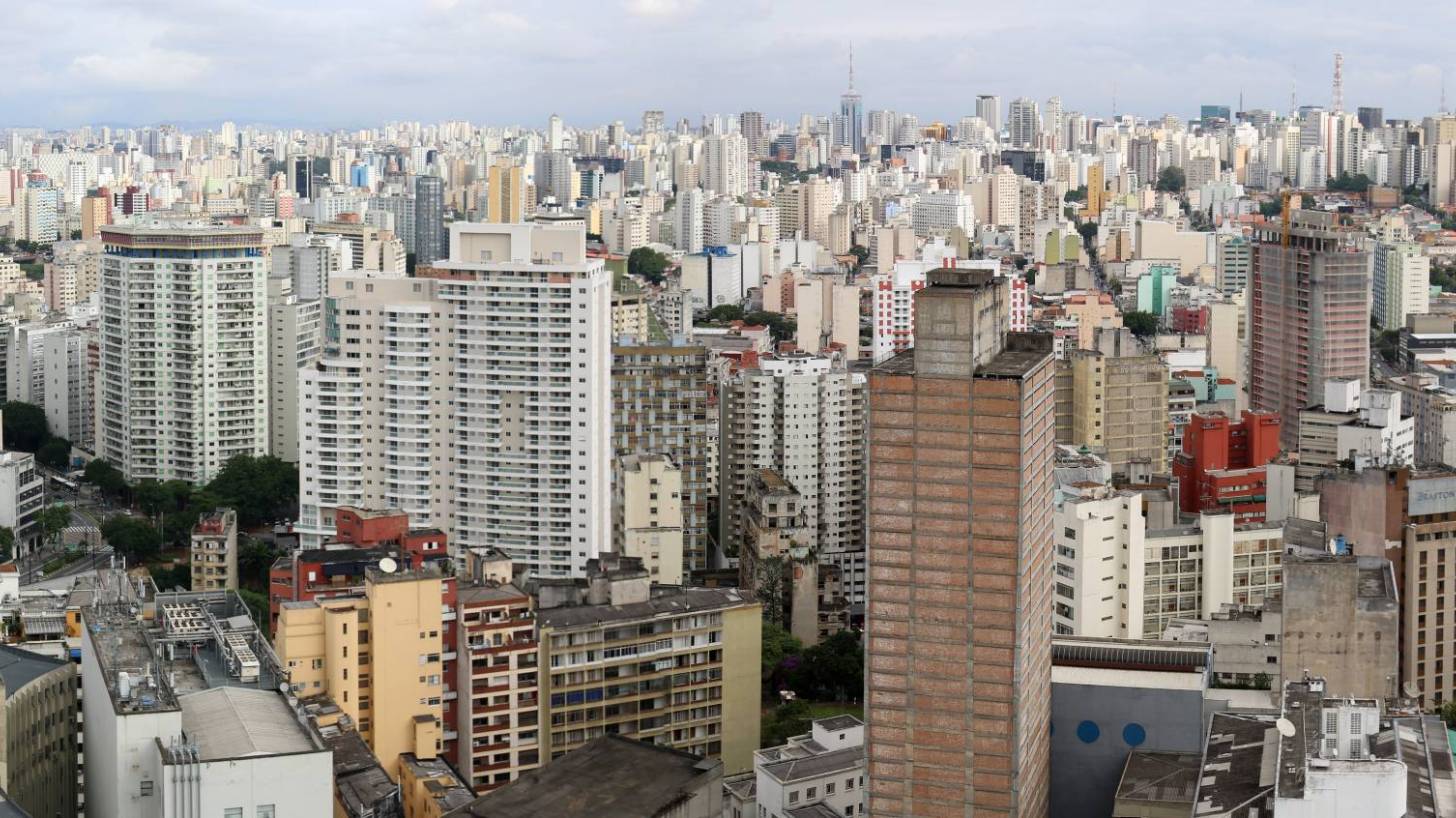 city view of sao paulo large dense city