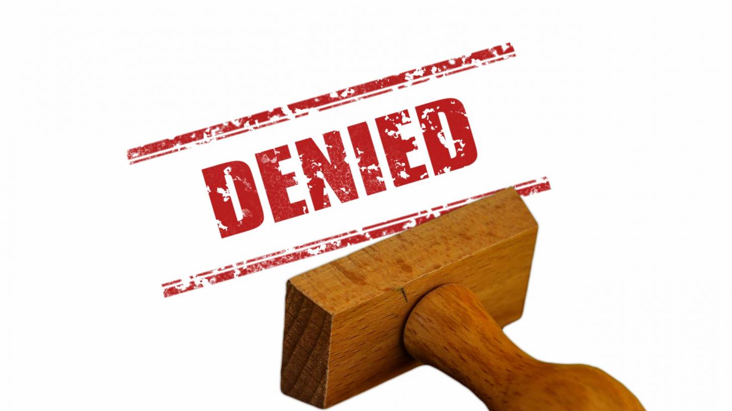 stamp that says denied