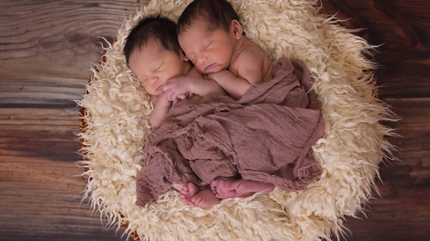 twins sleeping together