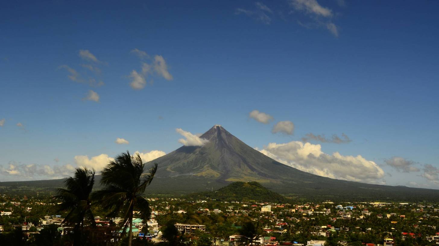 Mayon volcao in the philippines