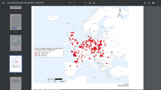 Bird flu cases in Europe 2023