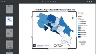 Costa Rica dengue map