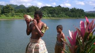 fiji island and natives on the water way