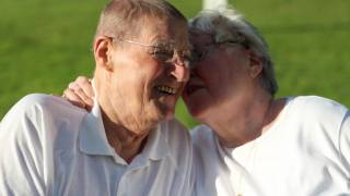 older couple laughing and healthy