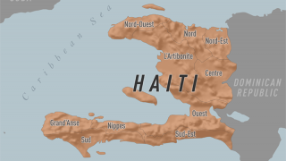 map of Haiti from the CDC