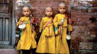 3 boys in native nepal dress