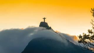 rio de janerio brazil, famous statue on the mountain top