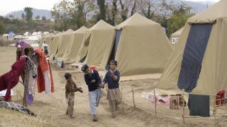 pakistani children in a camp