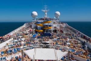 crowded cruise ship