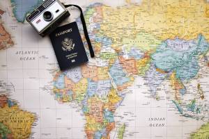 passport map of the world