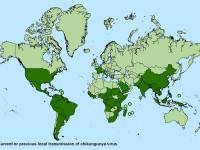map of Chikungunya