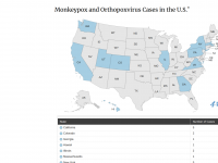 map of monkeypox cases in the US