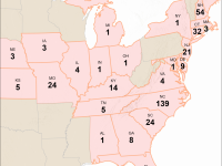 US Map of avian flu cases