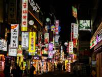 night street of Seoul